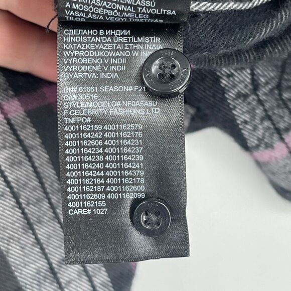 The North Face Fawn Grey Arroyo Flannel Casual Button-Down Shirt Size Medium - Picture 5 of 8